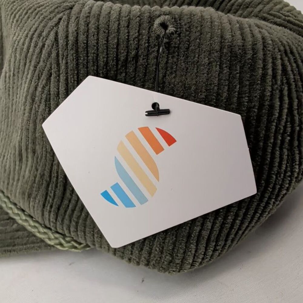 Snag Collective Mushroom Hat Corduroy Rope Olive Green Embroidered Snapback NWT - Picture 3 of 10